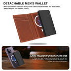 TOYFID Aluminum Alloy Wallet With Genuine Leather Cover Men's Billfolds