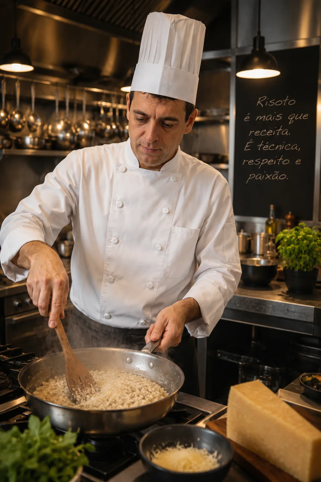 Gaston Martínez Lomando — na cozinha